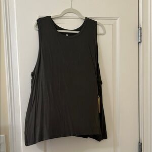 Halogen/Nordstrom Charcoal Gray Workout Tank 4X NWT